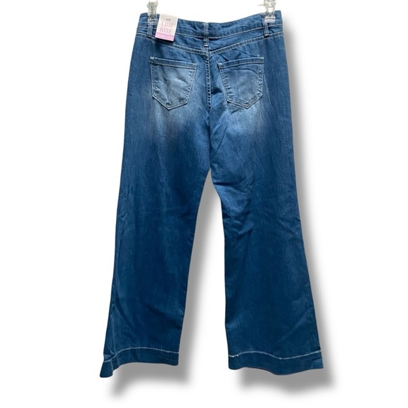 YMI‎ Juniors Low Rise Babe Wide Leg Jean Midnight Blue - Picture 5 of 10